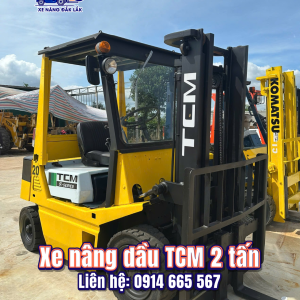 Xe nâng dầu TCM 2 tấn cũ nhập khẩu Nhật Bản tại Xe Nâng Đăk Lăk