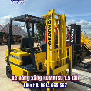 Xe nâng xăng Komatsu 1.5 tấn cũ nhập khẩu Nhật Bản tại Xe Nâng Đăk Lăk