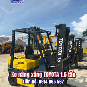 Xe nâng xăng TOYOTA 1.5 tấn cũ nhập khẩu Nhật Bản tại Xe Nâng Đăk Lăk